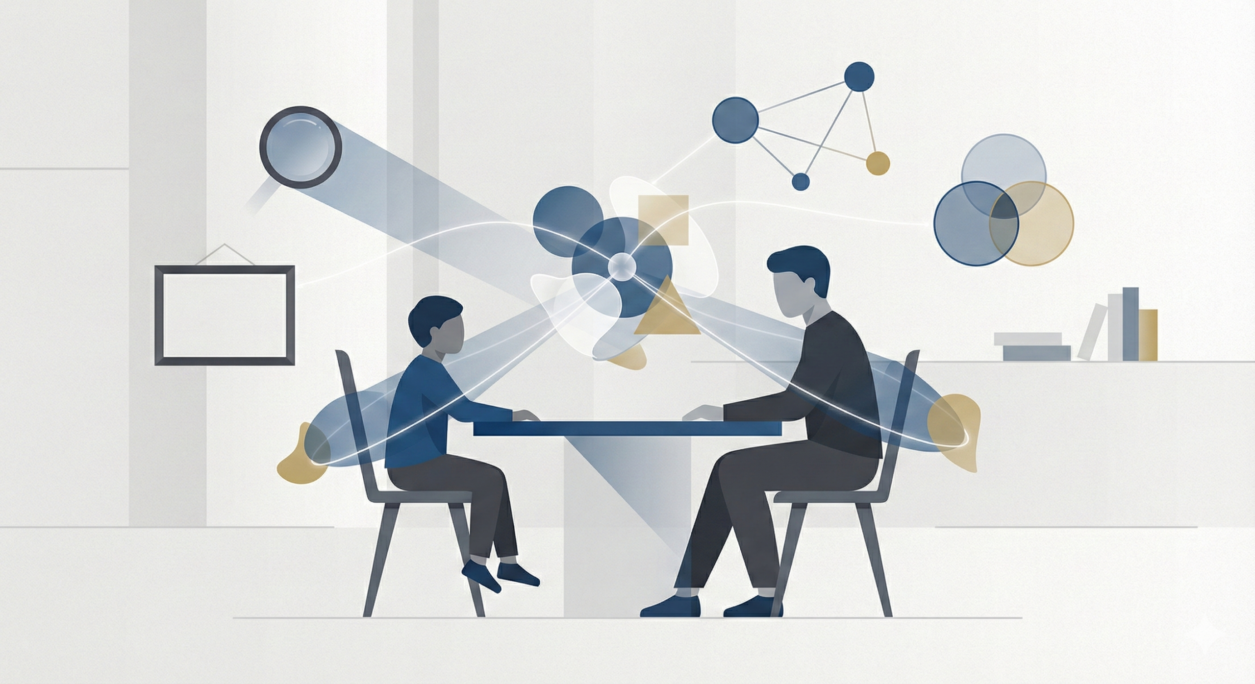 Illustration representing philosophical worldviews and their influence on teacher–student relationships in education